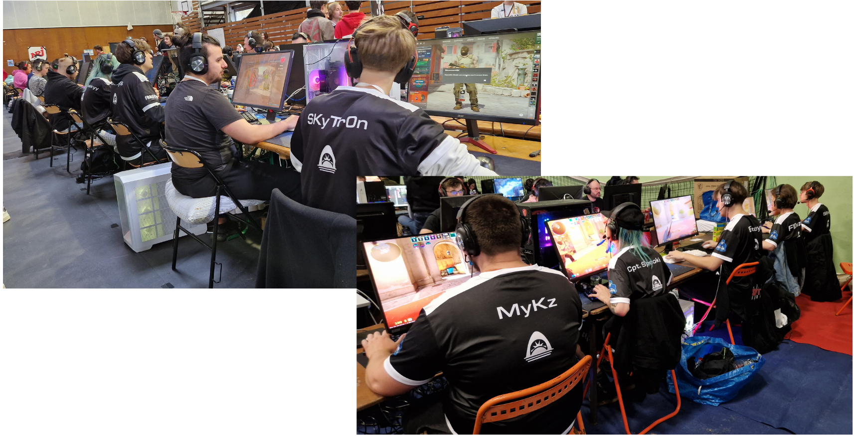 L'équipe Team Réality en plein travail